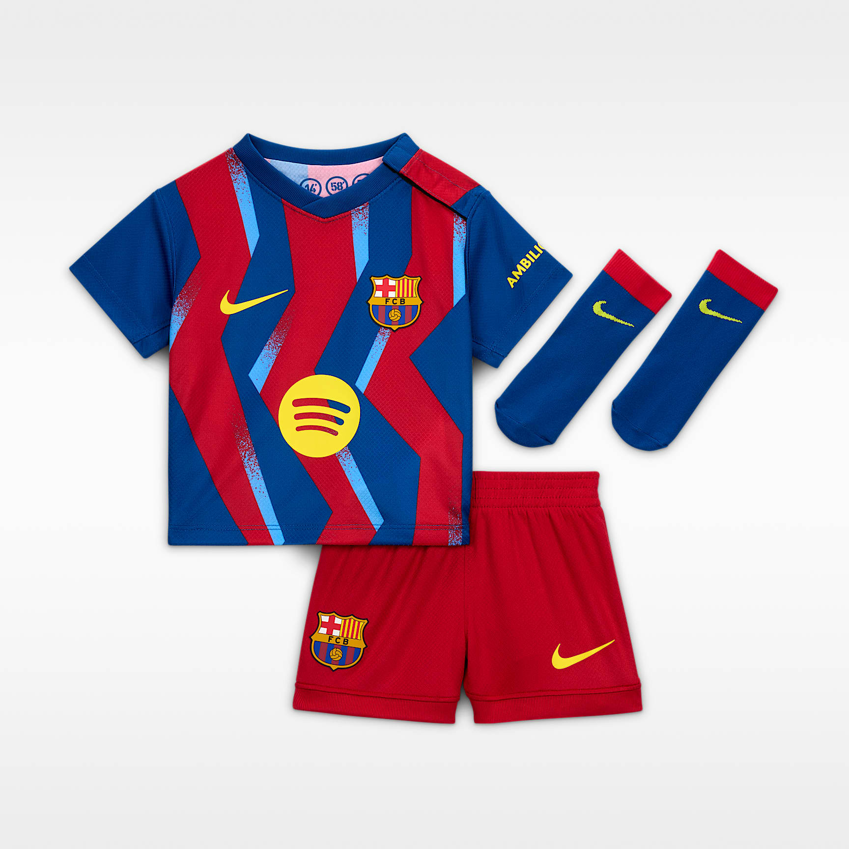 FC Barcelona 2025/26 Stadium Fourth Baby/Toddler Nike Football
